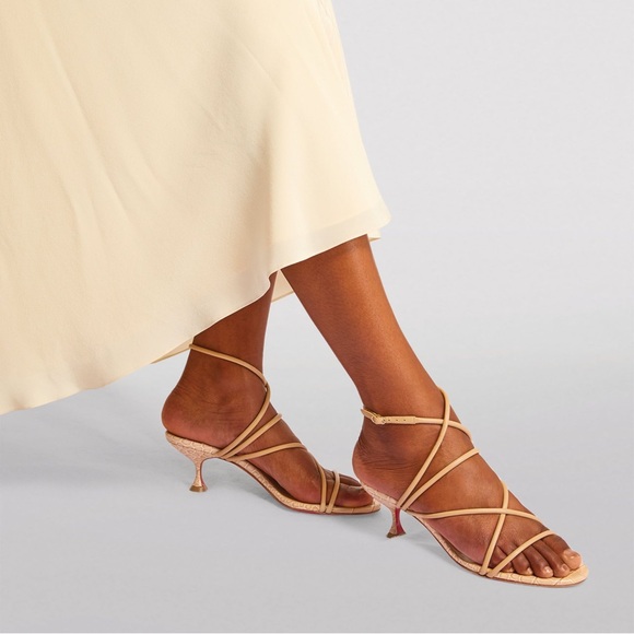 Christian Louboutin Supra Bea Nappa Leather Strappy Sandals Size 36 - Picture 3 of 7